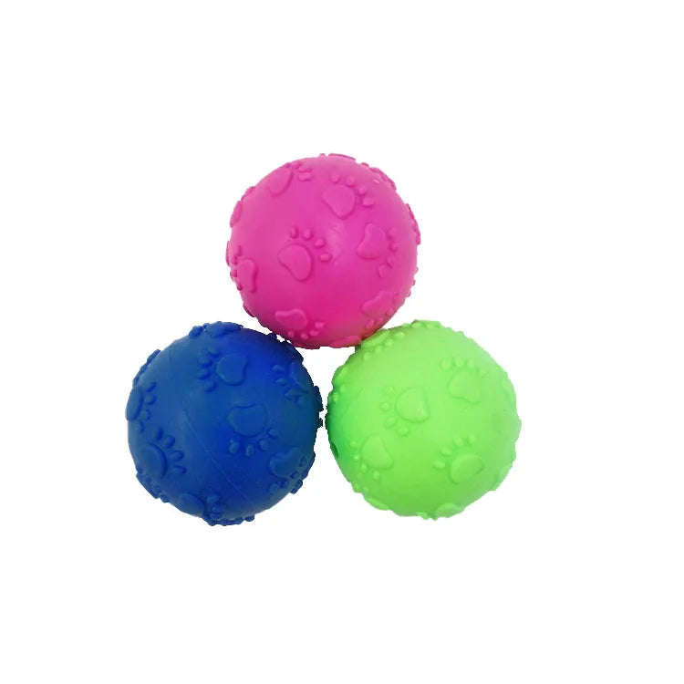 Wholesale Pet Products Interactive Paw Printing Outdoor Dog Ball Pet Toy