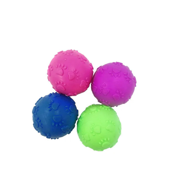 Wholesale Pet Products Interactive Paw Printing Outdoor Dog Ball Pet Toy