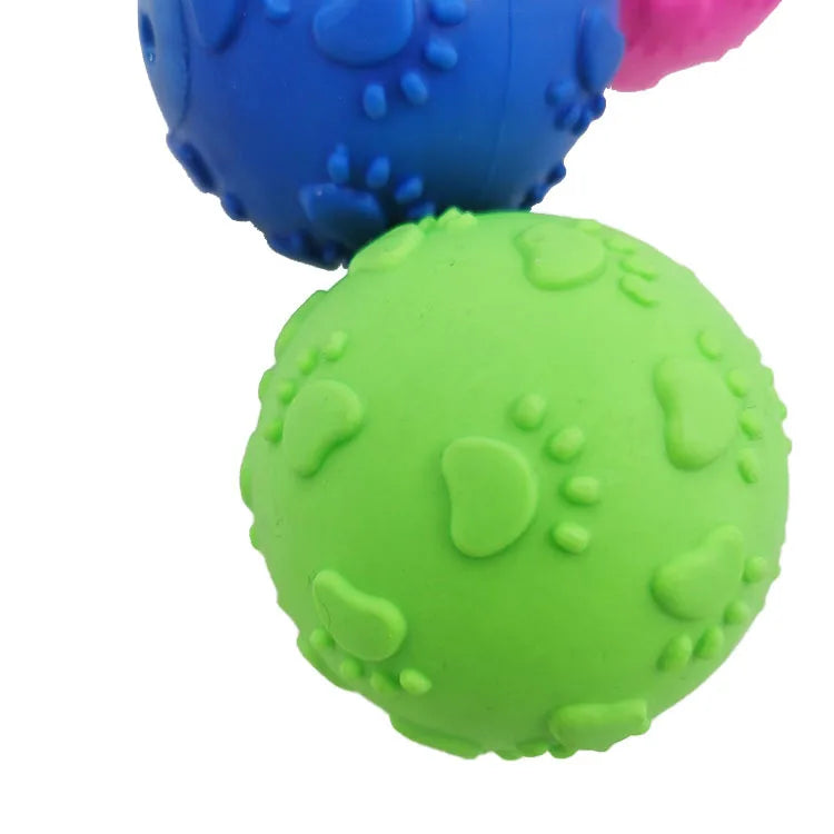 Wholesale Pet Products Interactive Paw Printing Outdoor Dog Ball Pet Toy