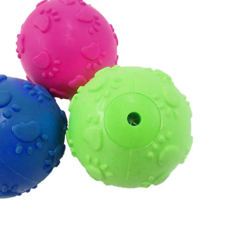 Wholesale Pet Products Interactive Paw Printing Outdoor Dog Ball Pet Toy